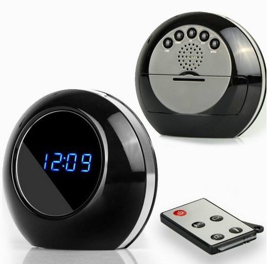 HD Quality Table Clock Hidden Camera Audio/ video Recording With Remote Operating 32GB Memory Support. Camcorder